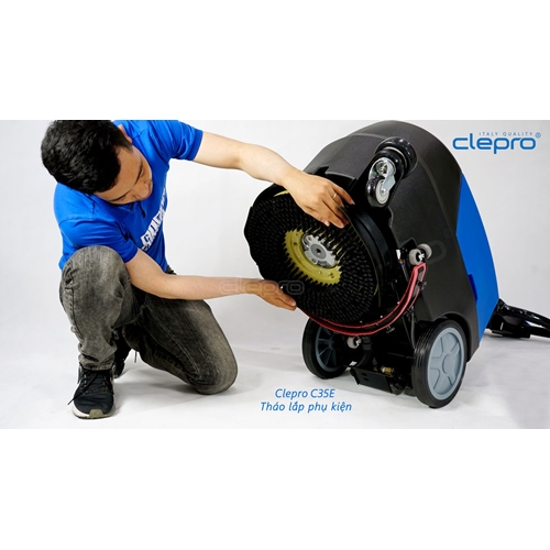 Máy chà sàn công nghiệp liên hợp CLEPRO C35E (Dùng điện) 12